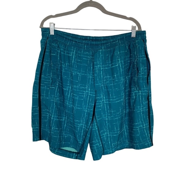 LULULEMON Lined Shorts/Swim Trunks Size XXL Teal Blue - Picture 1 of 8